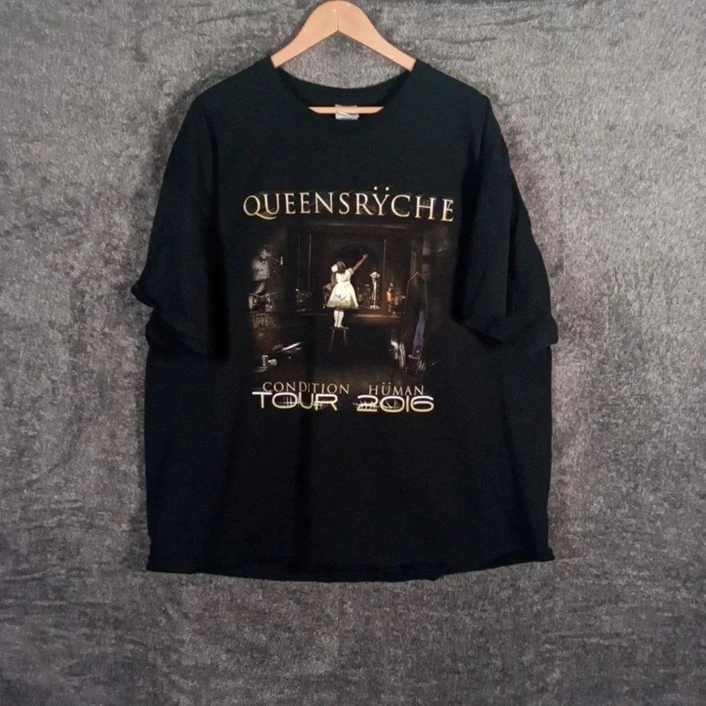Queen Ryche guildan tag condition human tour tee 2016 men's 3X 3TG 3EG
